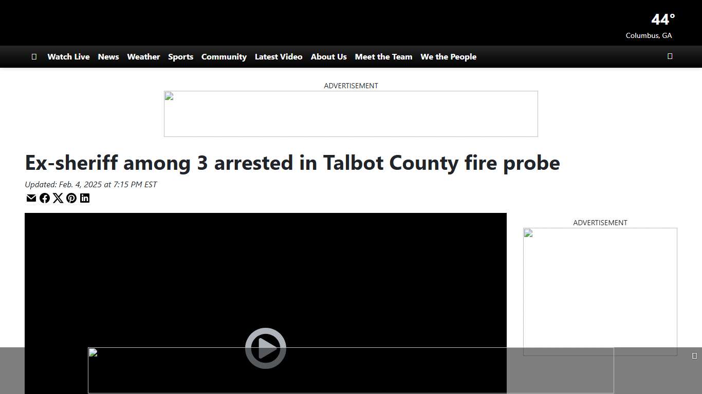 Ex-sheriff Justin Johnson among 3 arrested in Talbot County fire probe